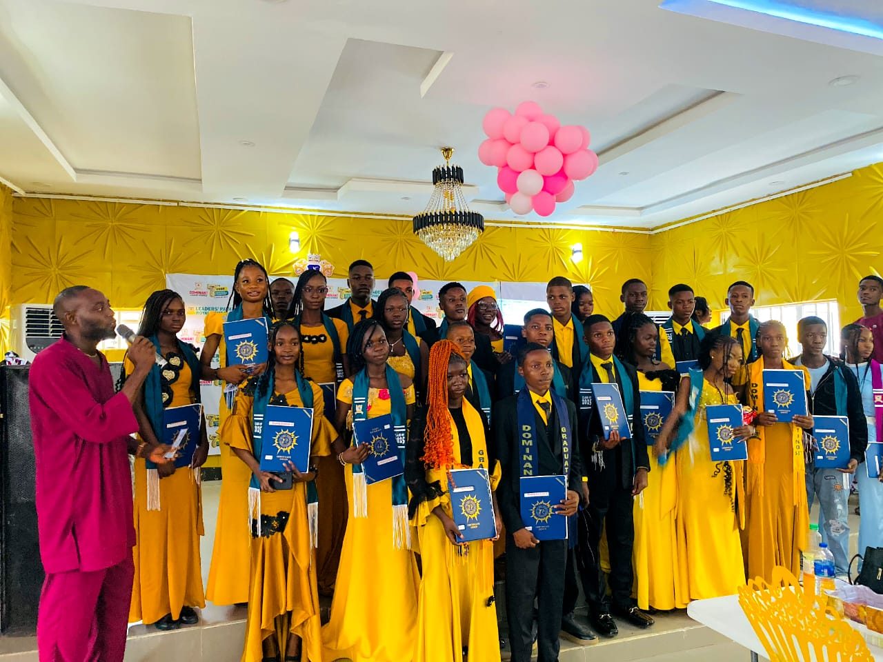 Graduating class of Dominant Leaders Schools